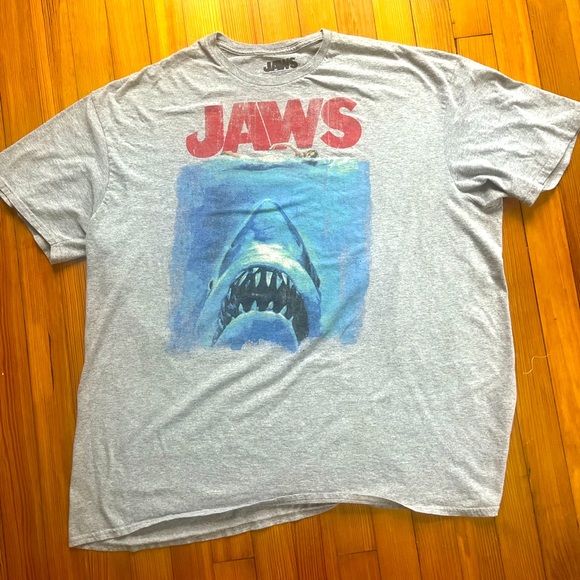 3XL Gray Jaws Bruce and Christine T-shirt - Picture 2 of 3